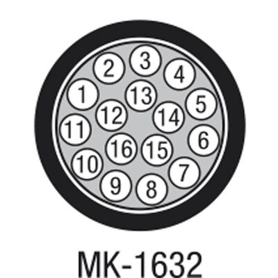 Καλώδιο Multi 16 ζευγών DAP-Audio MK-1632 double shielded Black