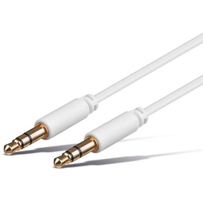Audio Cable mini Jack Stereo 3,5mm Male-Male 3m White