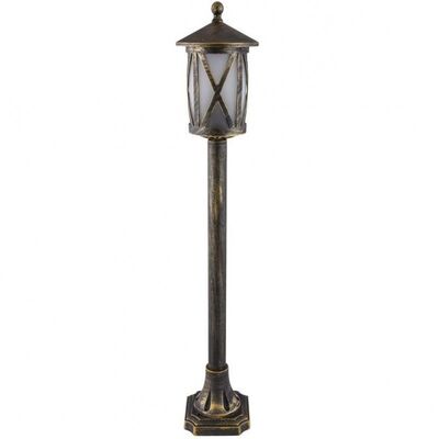 Floor Luminaire Lantern Aluminum Antique Brass Outdoor 96105F/AB