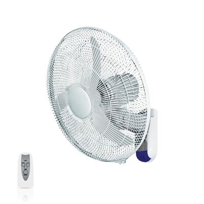 Floor fan 18" 45cm 60W White with remote control