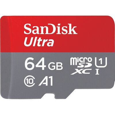 Micro SD SanDisk Ultra 64GB Class 10 100MB/s With Adapter