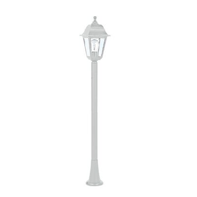 Plastic Pole With Lantern White 12051-405-W