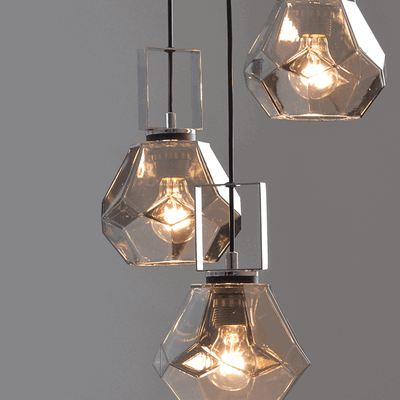 Lighting Pendant 3 Bulb Glass 13802-860