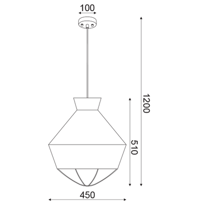 Lighting Pendant 3 Bulb Fabric 13802-853