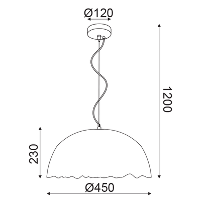 Lighting Pendant 1 Bulb 13802-394