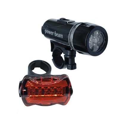 Bicycle Led Flashlight With Rear Lantern