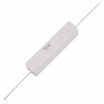 Wire Wound Ceramic Resistor 10W 1Ohm ±5% Axial