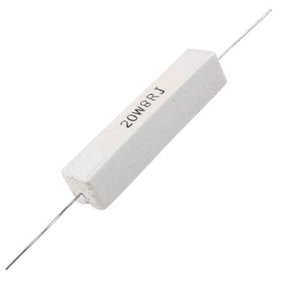 Wire Wound Ceramic Resistor 1 Ohm ±5% 20W Axial