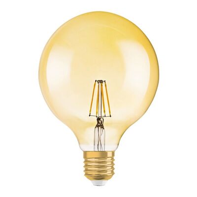 Led Lamp E27 8W Filament 2200K G125 Dimmable Gold Tint