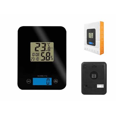 Digital Scale 5kg + Thermometer / Clock