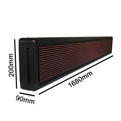 Half LED Rolling Display Red 168x20 Waterproof with Wifi