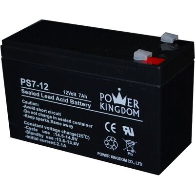 Battery Lead Acid PS7-12 12V 7Ah POWERKINGDOM