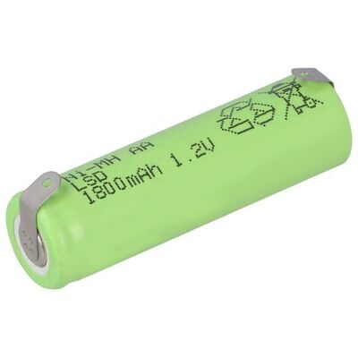 NiMH Battery AA R6 1.2V 1800mAh + PIN