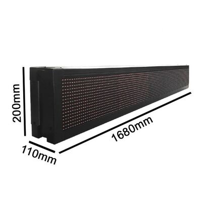 LED Rolling Display Red 168x20 Waterproof with Wifi
