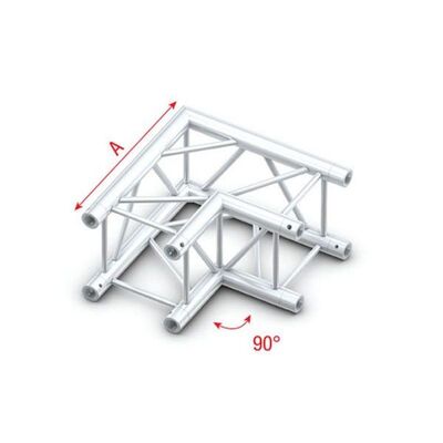 2-Way 90° for Truss Square 30x30 Black