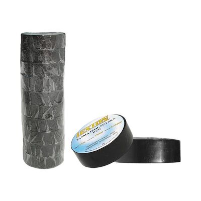 PVC Electrical Tape Black 19mm x 10m Lexton +80°C