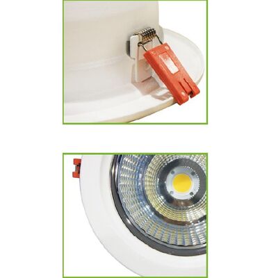 Round Recessed LED SMD Spot Luminaire 40W 6000K