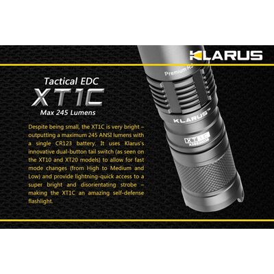 Φακός Led Klarus XT1C 245 Lumens