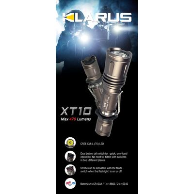 Klarus XT10 470 Lumens