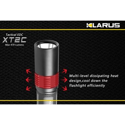 Φακός Led Klarus XT2C 470 Lumens