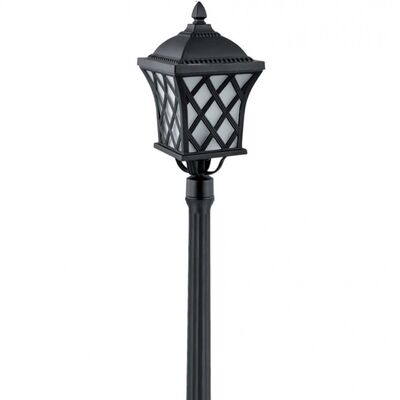 Floor Luminaire Lantern Aluminum Matt Black Outdoor 12053-680-BK