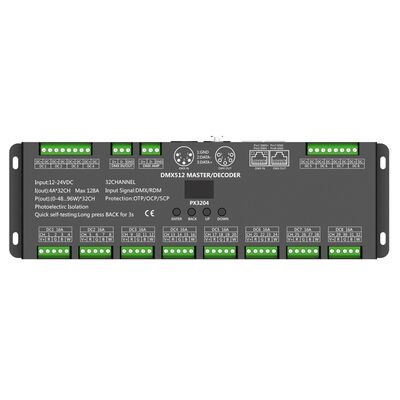 DMX Led Controller 32x4A 12-24V DC PX3204-OLED