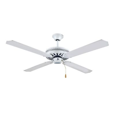 Ceiling Fan 70W 130cm White with Pull Switch