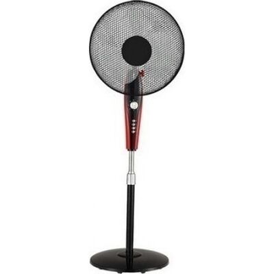 Stand Fan 60W 40cm Black - Red