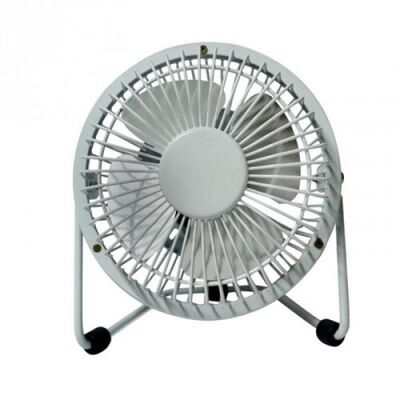 Mini Table Fan 10cm 2.5W with USB connection White