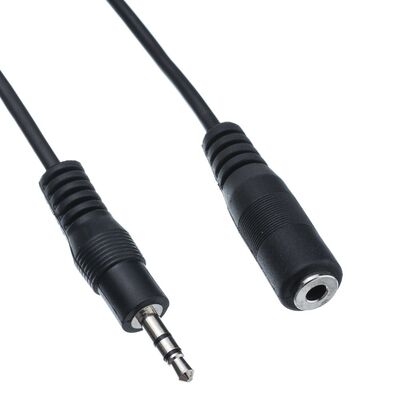 Audio Cable mini Jack Stereo 3,5mm - 3,5mm Stereo Female 5m MFC