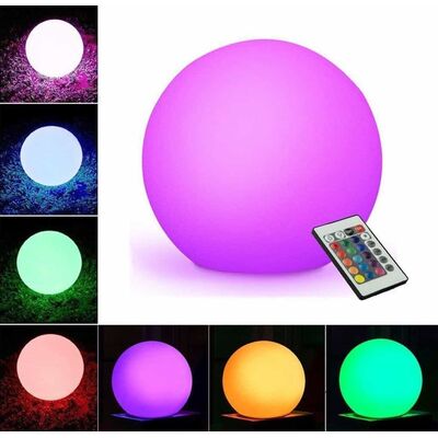 Rechargeable Decorative Ball Led D30cm IP54 RGB + Remote Control