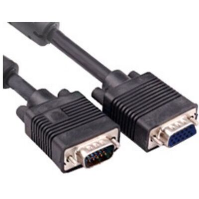 SVGA Pc Cable High Quality Male to Female Black 20m