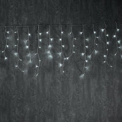 Christmas Led Icicle Lights Cool White 144L 300x60cm Steady mode IP44