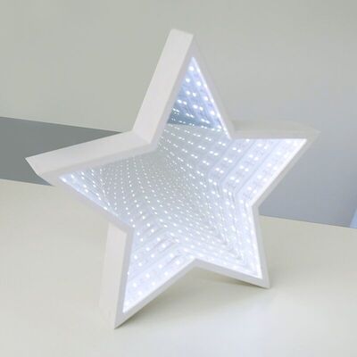 Decorative Mirror Star Lamp 59 LED Cool White with 3xAA Battery