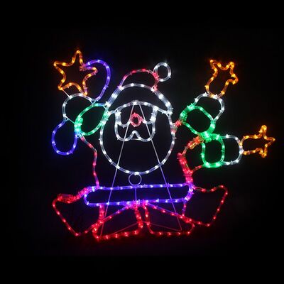 Dance Santa Led Rope Light 288 LED Multicolor