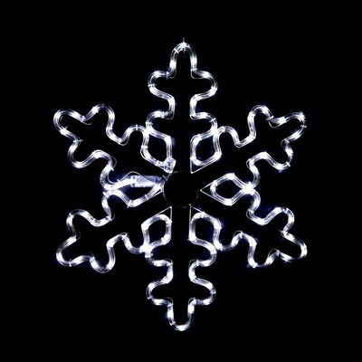 Χιονονιφάδα Φωτοσωλήνας 96 LED 4m Ψυχρό Λευκό + Controller με Προγράμματα
