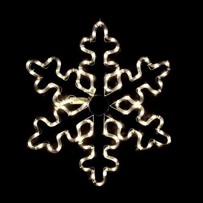 Snowflake Led Rope Light 96 LED Warm White