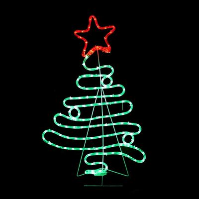 Χριστουγεννιάτικο Δέντρο Φωτοσωλήνας 132 LED 5.5m Κόκκινο - Πράσινο