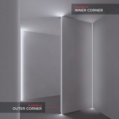 Aluminum Profile for Internal Corner 2m BC