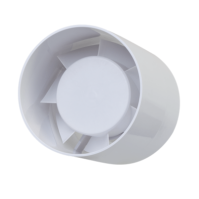Tubular Indoor Bathroom Fan 12cm 20W White