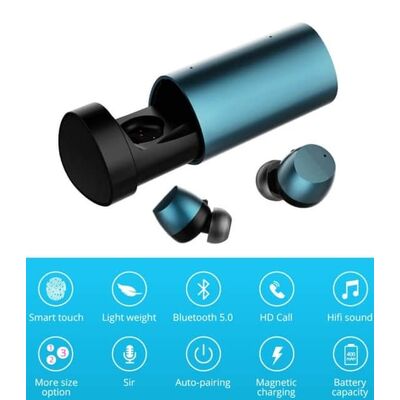 Bluetooth Ακουστικά Earbuds TWE TS1 PRO Μπλε