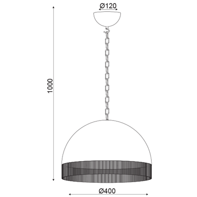 Lighting Pendant 1 Bulb Metallic 13802-873
