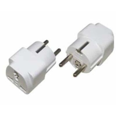 EU European AC Power Electrical Schuko Plug To US UK AU Plug Universal International World Travel Adapter Outlet Socket Adaptor