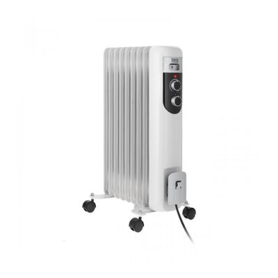 9 Fin Portable Oil Filled Radiator Adjustable Thermostat Electric Warm Heater 2000W