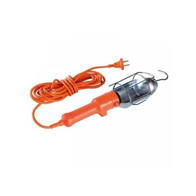 Heavy Duty Incandescent Trouble Work Light with Hook & On - Off Switch 10m