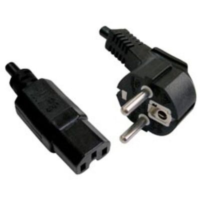 EURO DIN EU Schuko Plug Power Cord to IEC C13 Plug Lead Cable 2m