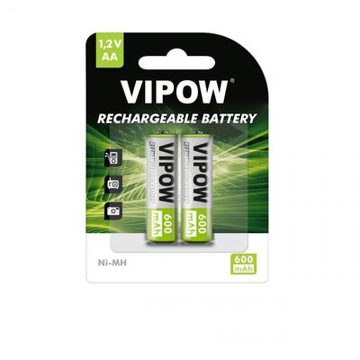 Rechargeable Batteries VIPOW Ni-MH AA LR6 600mAh