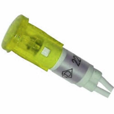 Indicator Lamp with Cable 17cm + Neon Yellow Φ10 220VAC