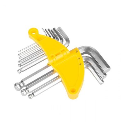 Allen wrench set with Ball End - Set of 9 REBEL