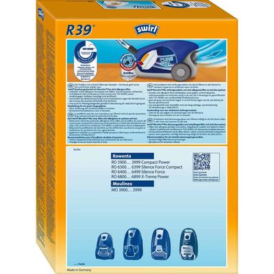 Vacuum Cleaner Bags Swirl R39 (Moulinex - Rowenta)